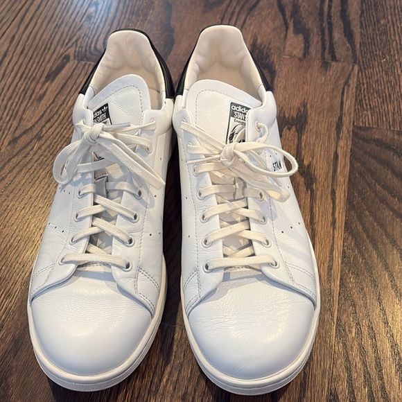 Adidas Stan Smith White and Black Men's Shoes - Picture 2 of 10